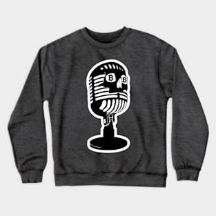 Rekt Bitcoin Skull Mic Crewneck Sweatshirt